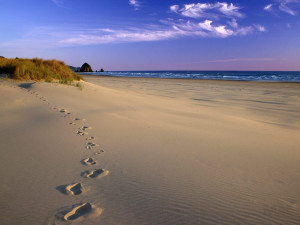 Passi sulla spiaggia